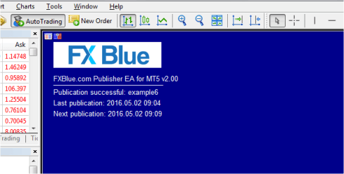 FX Blue Publisher EA MT5 successful publication example