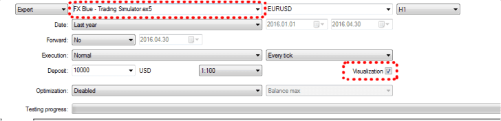 MT5 Strategy Tester Settings